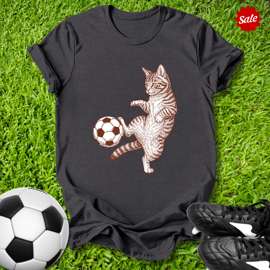Vintage Tabby Footballer T-Shirt