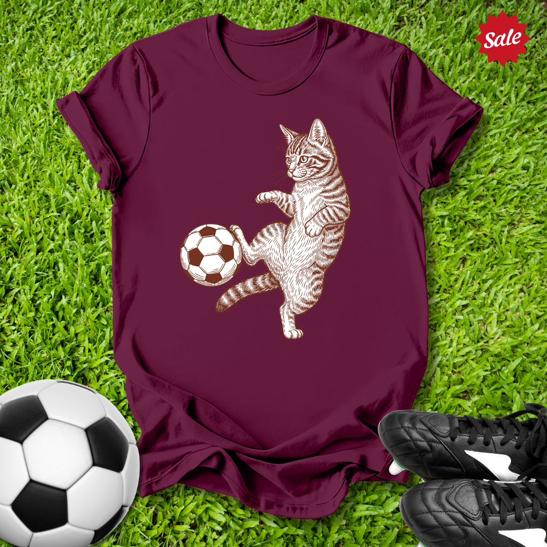 Vintage Tabby Footballer T-Shirt