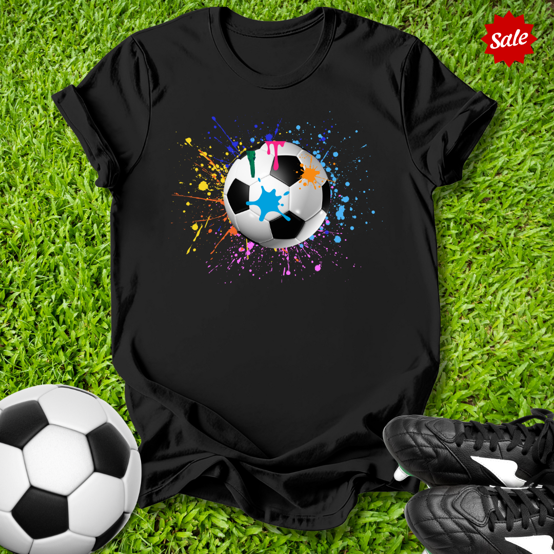 Paint Splatter Ball Kids T‑Shirt
