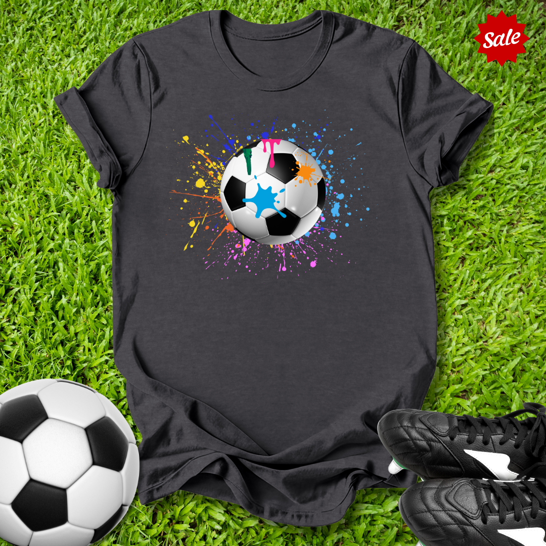 Paint Splatter Ball Kids T‑Shirt