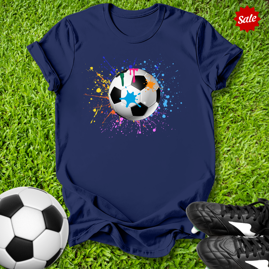 Paint Splatter Ball Kids T‑Shirt