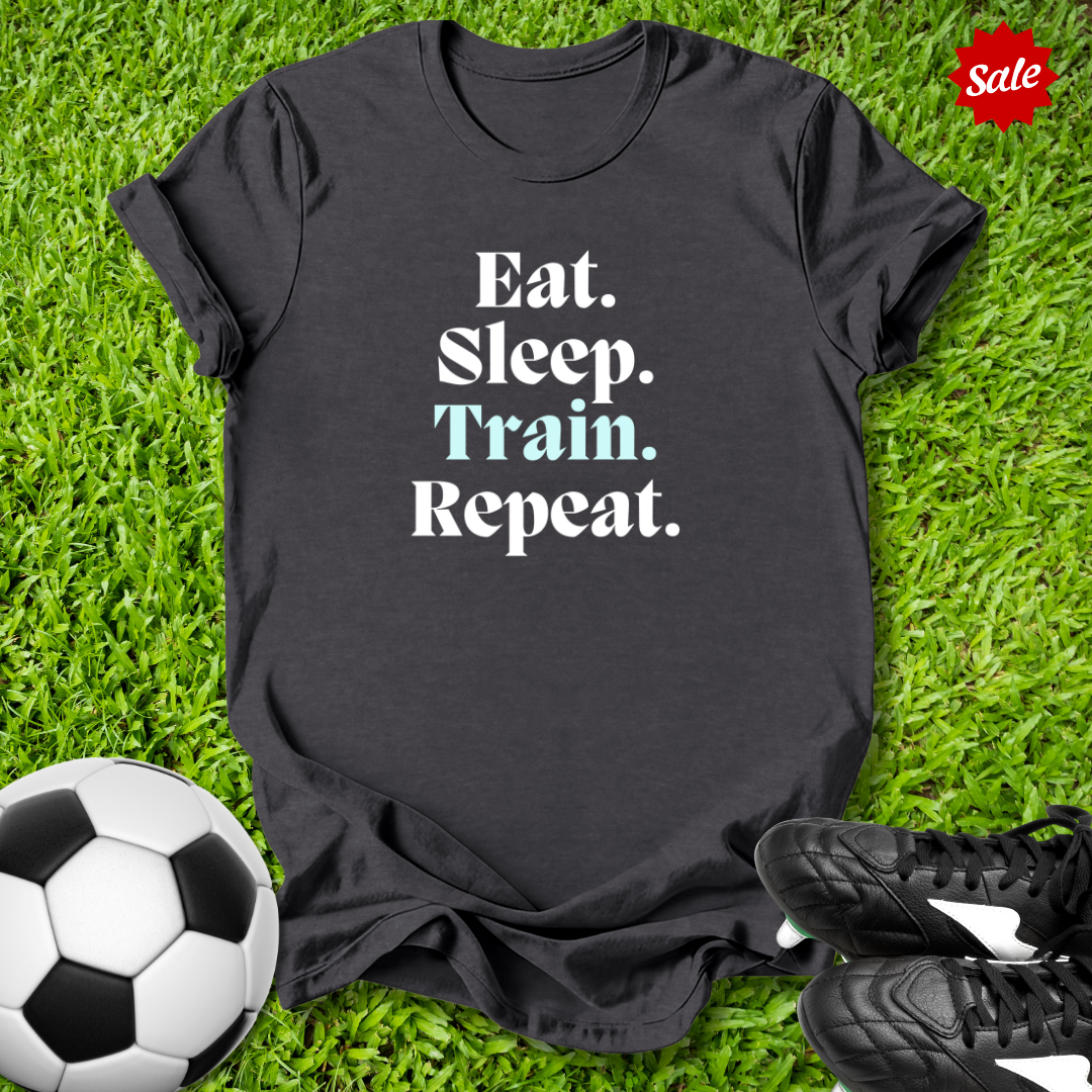Eat Sleep Train Repeat Kids T-Shirt
