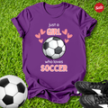 Just a Girl Who Loves Soccer Kids T-Shirt