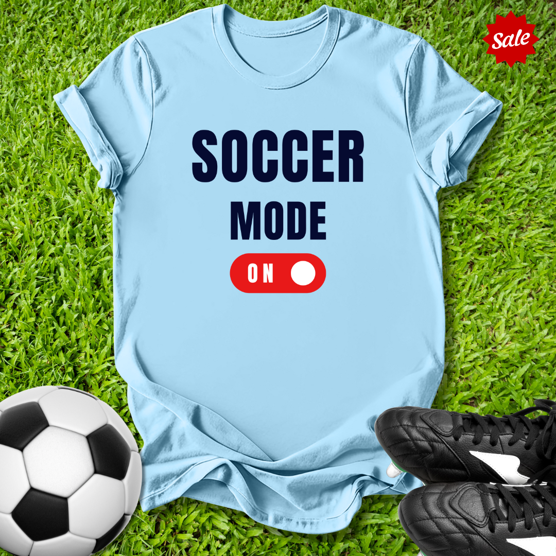 Soccer Mode On Kids T‑Shirt