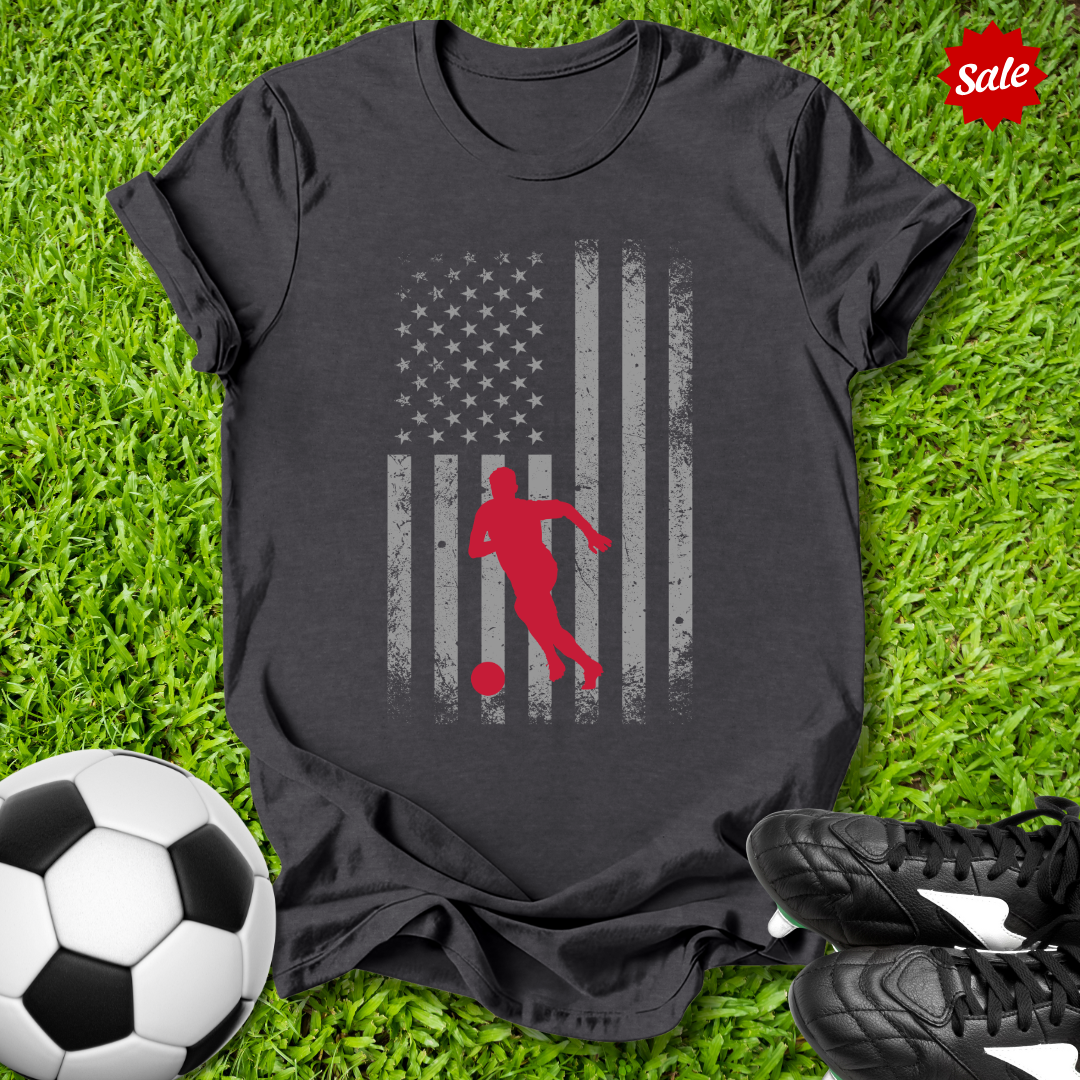 Distressed Flag Kids T‑Shirt