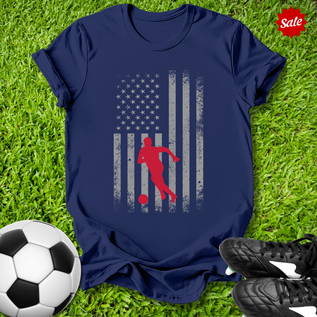 Distressed Flag Kids T‑Shirt