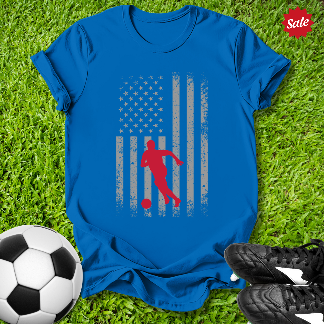 Distressed Flag Kids T‑Shirt