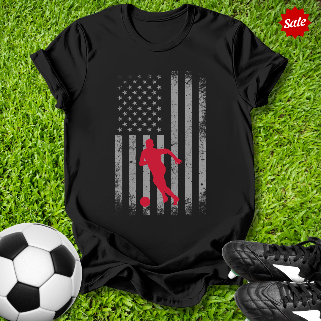 Distressed Flag Kids T‑Shirt