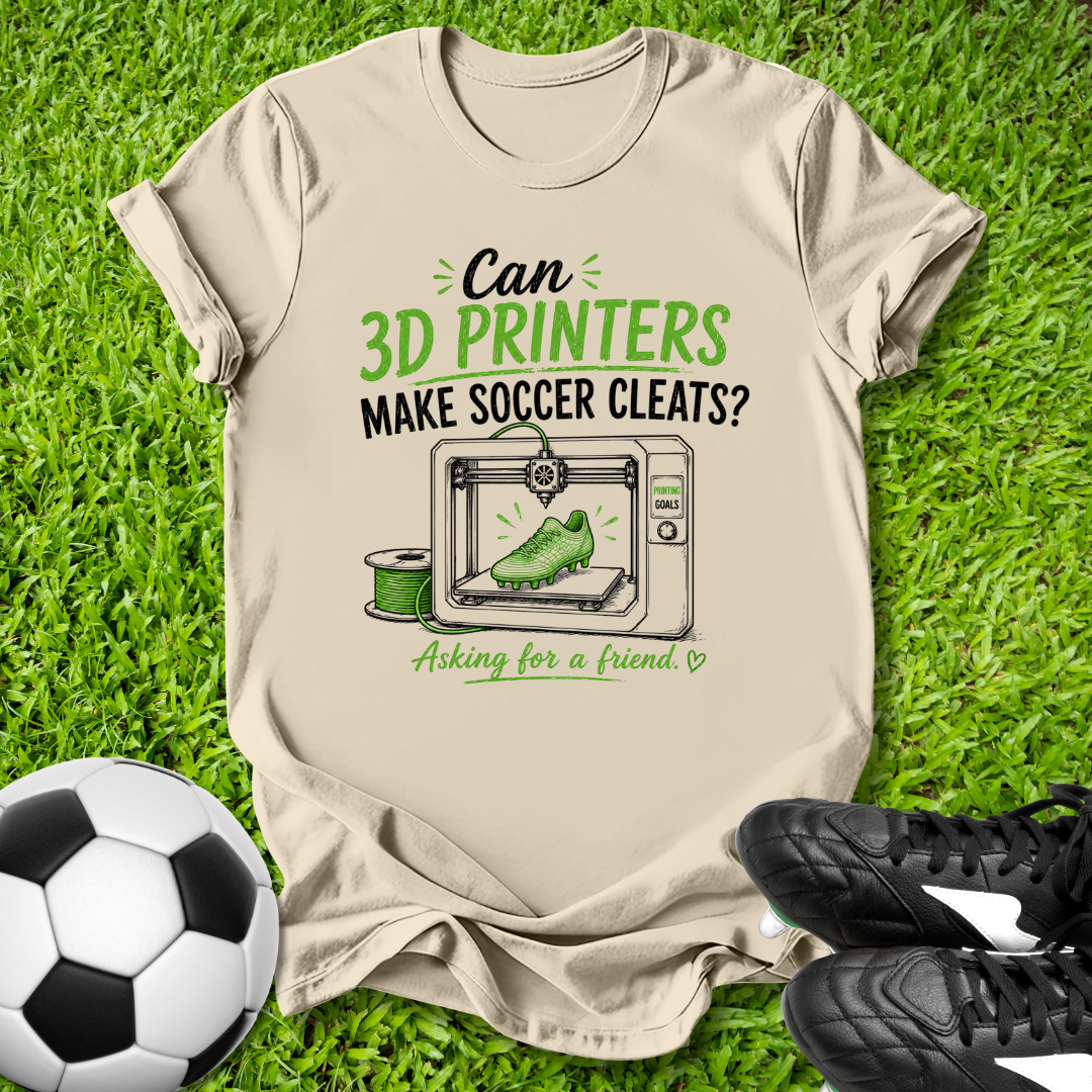 Can 3D Printers Make Cleats T-Shirt