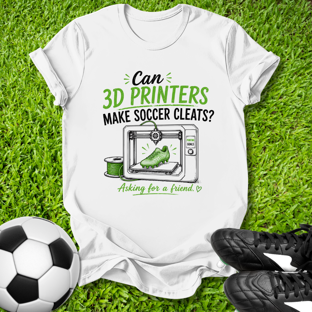 Can 3D Printers Make Cleats T-Shirt