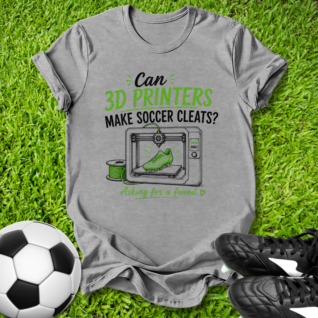Can 3D Printers Make Cleats T-Shirt