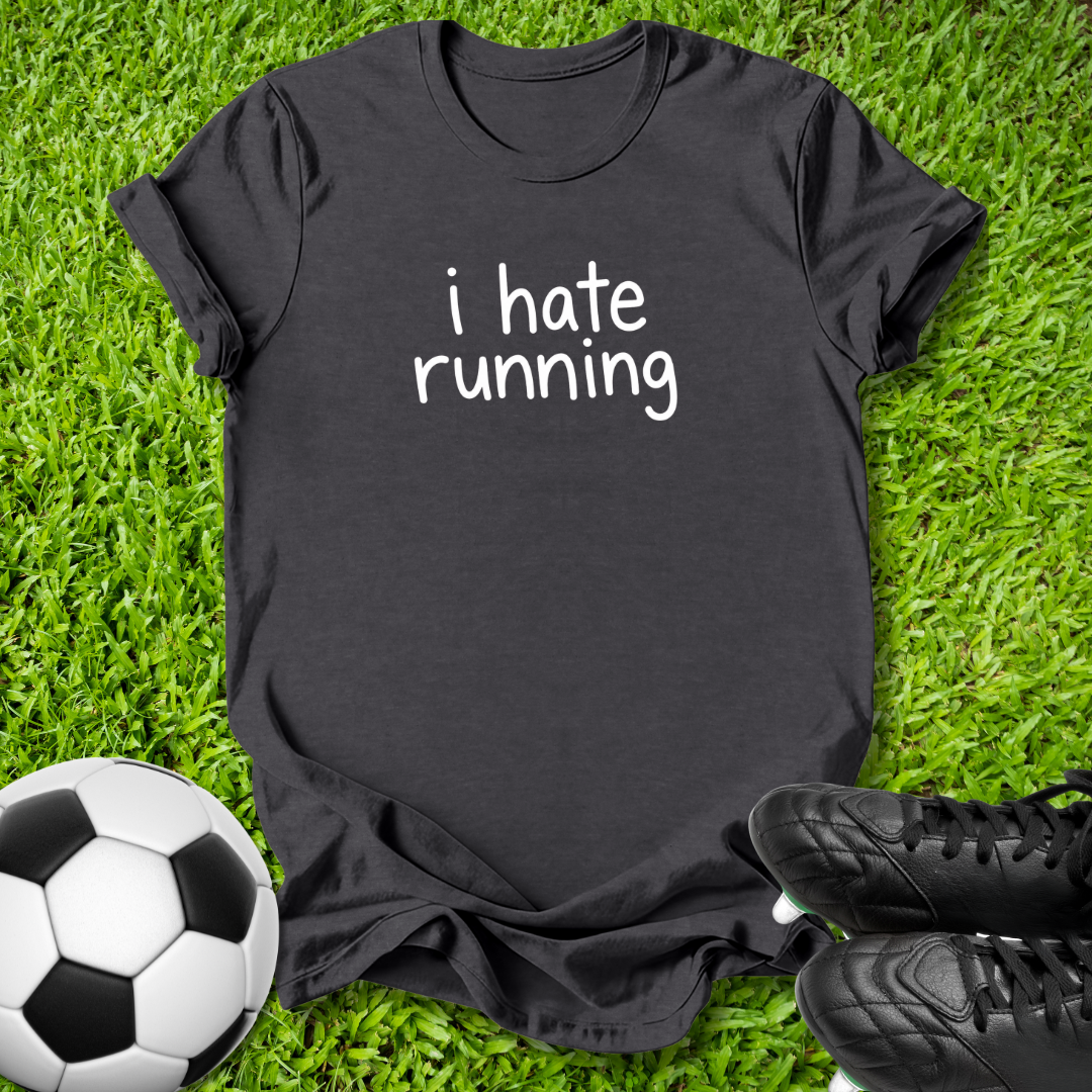 I Hate Running Kids T‑Shirt