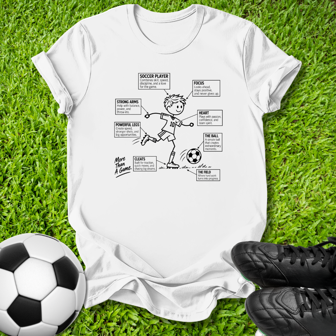 Soccer Player Diagram T-Shirt