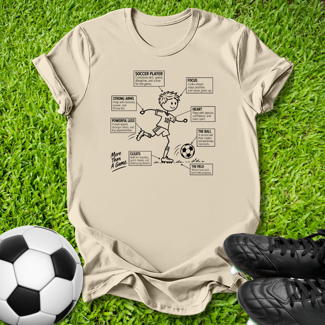 Soccer Player Diagram T-Shirt