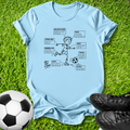 Soccer Player Diagram T-Shirt